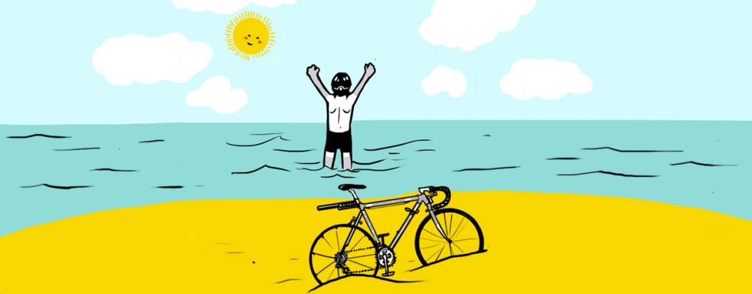 zhaken y su travesía en bicicleta hasta la costa colombiana