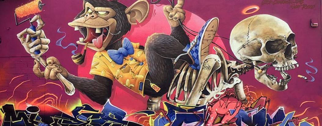 Scaf y Abys, artistas franceses llegan a la ciudad de Bogotá para compartir sus grafitis