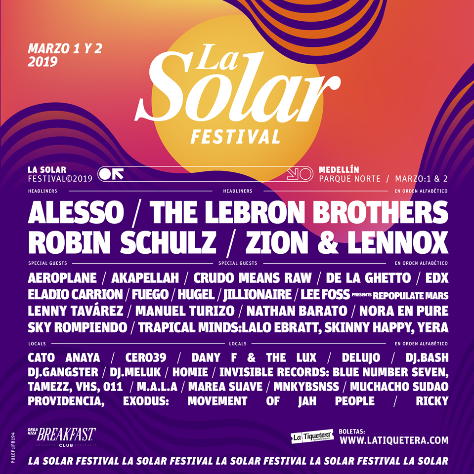 La Solar Festival 2019 CARTEL URBANO