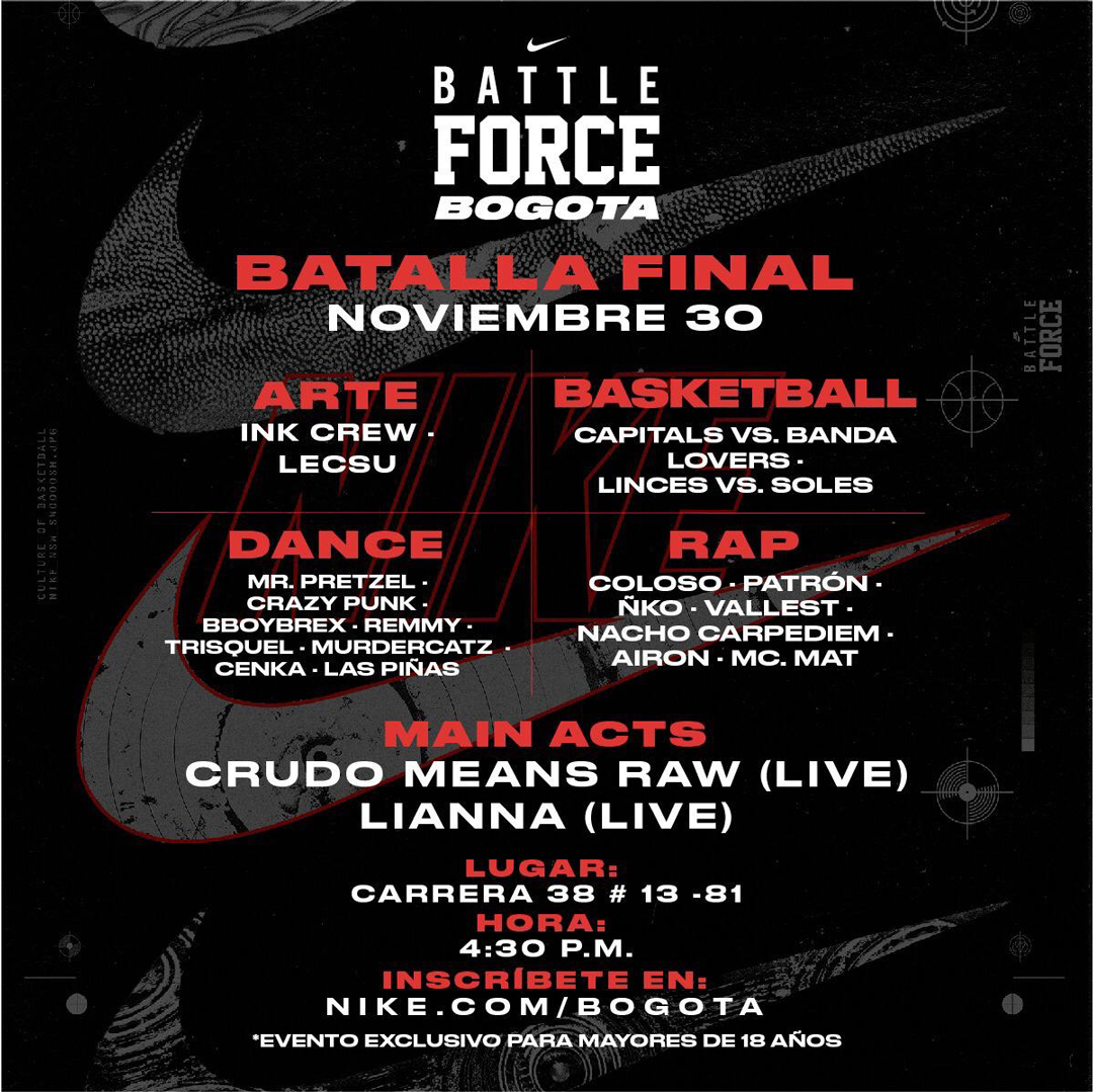 Final Battle Force Bogotá | CARTEL URBANO