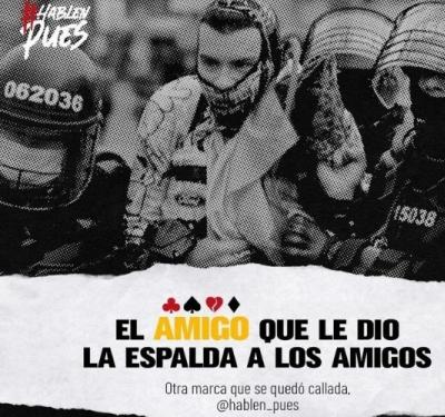 Publicistas y comunicadores han elaborado piezas en apoyo a la protesta social.