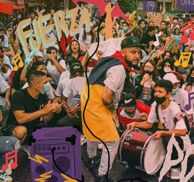 Kbala, el rapero y líder comunitario que la Policía señala como vándalo 