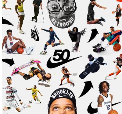 Nike celebra sus 50 años por todo lo alto y pensando desde ya en los 50 que vienen