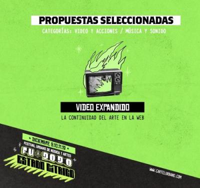 Propuestas seleccionadas de la convocatoria Video expandido FU2020 – la continuidad del arte en la web. 
