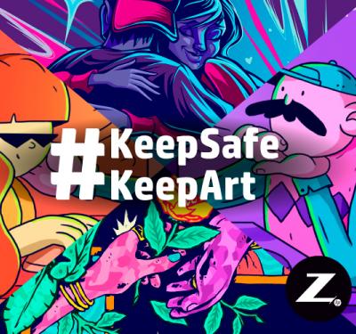 Keep Safe Keep Art: ZbyHP y los creadores se unen para intervenir spots épicos en cuarentena