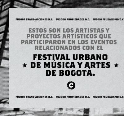 Estos son los artistas que participaron de las ediciones anteriores del Festival Urbano de Música y artes de Bogotá.  