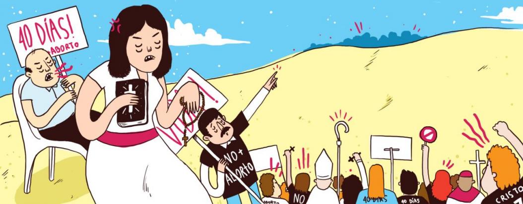 protesta contra el aborto